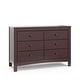 preview thumbnail 1 of 49, Graco Noah 6 Drawer Double Dresser Espresso