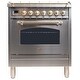 preview thumbnail 1 of 18, 30" Nostalgie Series Freestanding Single Oven Dual Fuel Range with 5 Sealed Burners