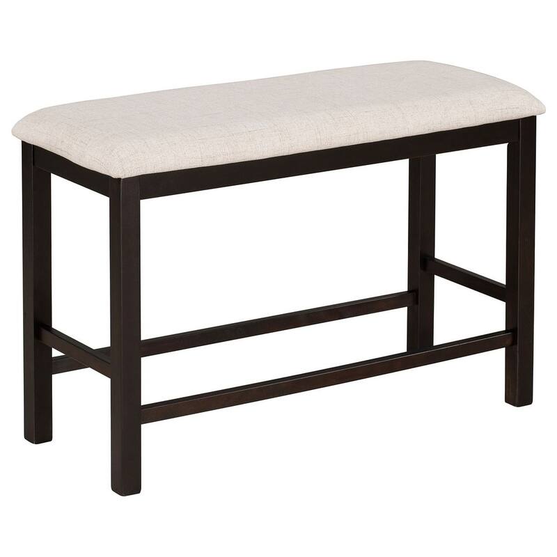 6 PCS Counter Height Dining Table Set with Shelf