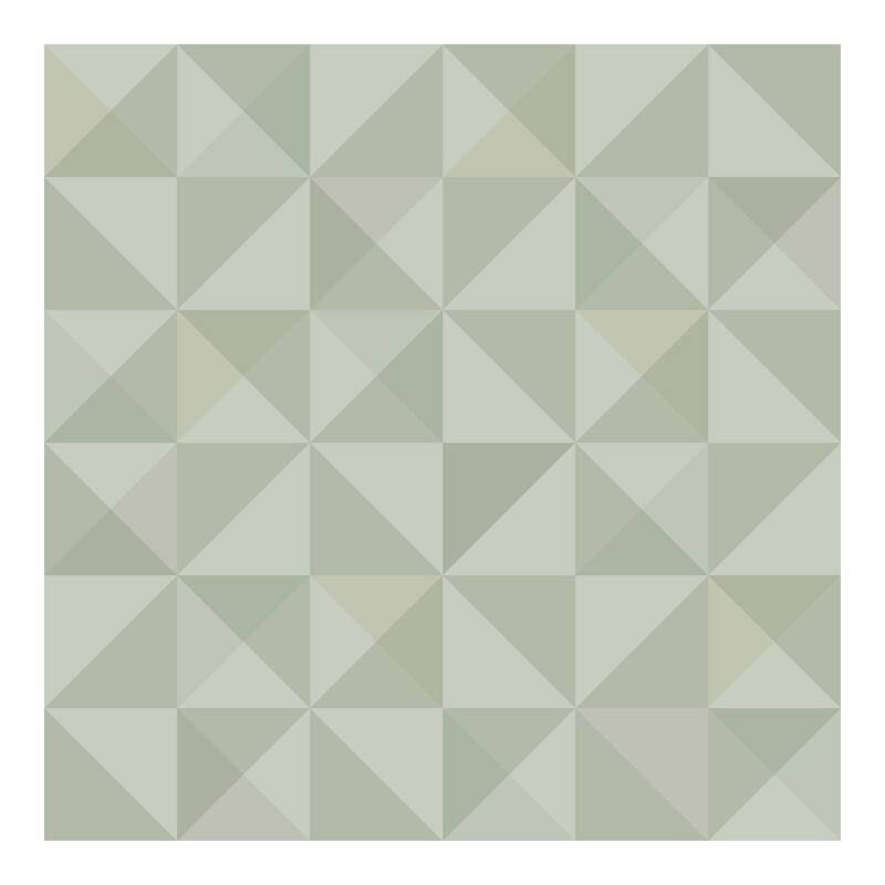 Eco Wallpaper Dabria Green Geometric Wallpaper - 20.9 x 396 x 0.025