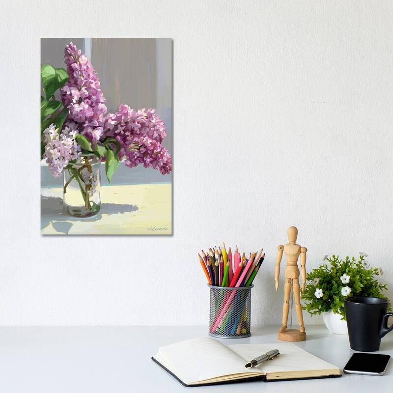 iCanvas "Sochi Lilac" by Svetlana Zyuzina Canvas Print - 12x8x0.75