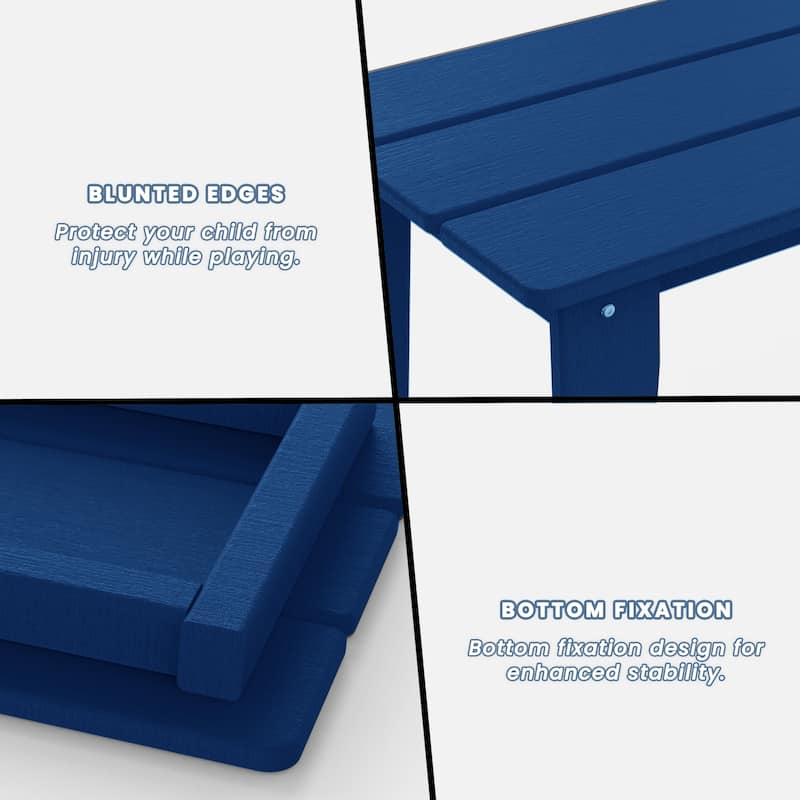 Polydun All Weather Plastic Outdoor Coffee Table - Rectangle