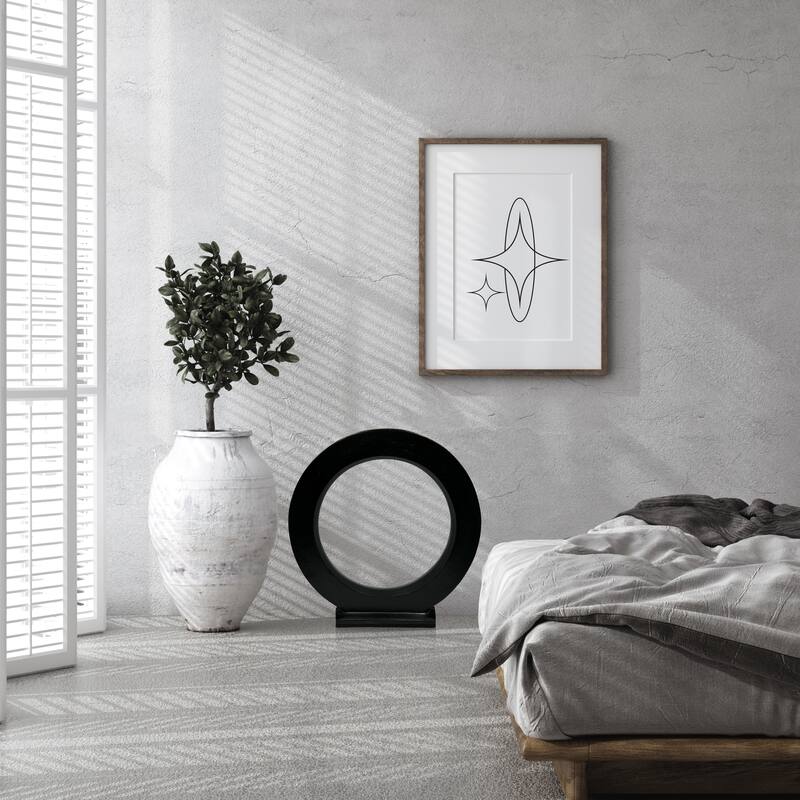 Decorative Handmade Aluminum Modern Round Sculpture