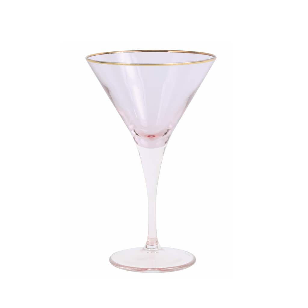 viva by VIETRI Rainbow Pink Martini Glass