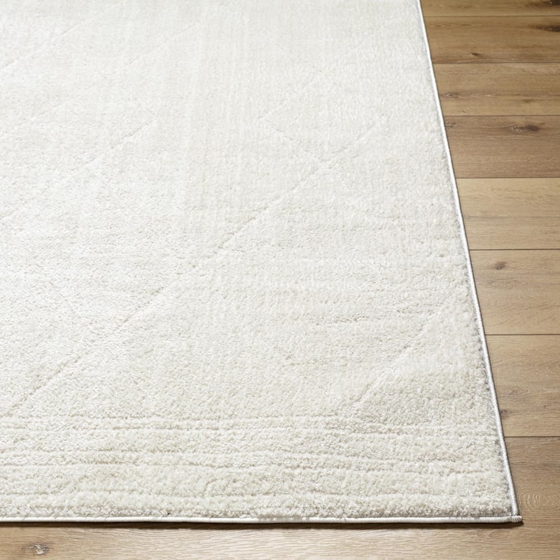 Livabliss Casual Freud Diamond Area Rug - 2'7" x 7'3" - Cream