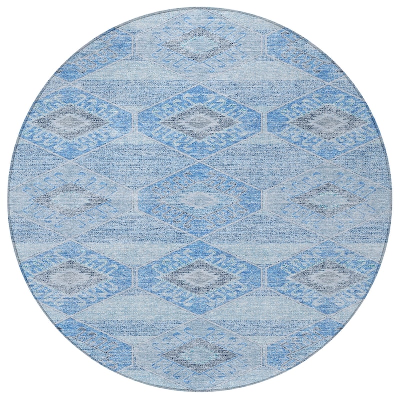 HomeRoots Aztec Transitional Rectangle Outdoor Rug