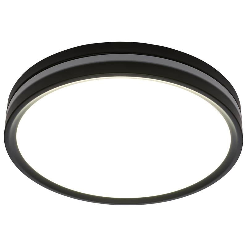 11 Inch Surface Mount with Night Light 5 CCT Selectable Matte Black Finish - Matte Black