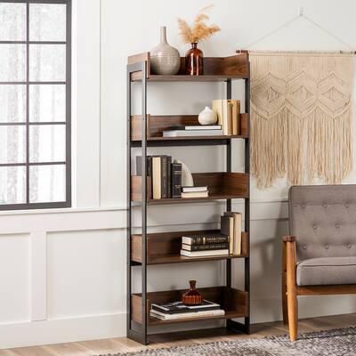 Middlebrook Designs 64-inch Tall Metal Frame 5-Tray Bookshelf