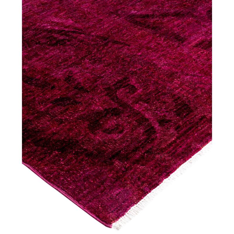 Overdyed One-of-a-Kind Hand-Knotted Area Rug - Pink - 6' 0" x 6' 6"