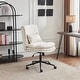 preview thumbnail 9 of 17, Upholstered Armless Polyester Fiber Task Office Chair With Wheels