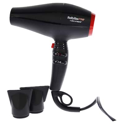 Turbo Extreme Hair Dryer - BAB9400UC - Black-Red 1Pc by BaBylissPRO for Unisex