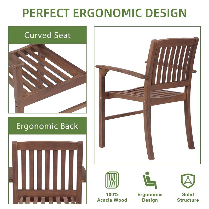 Patio Dining Chair Set of 2