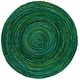 preview thumbnail 32 of 79, SAFAVIEH Handmade Braided Lilie Country Cotton Rug 10' Round - Green - Round