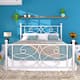 VECELO Metal Bed Frame with High Headboard and Footboard, Platform Beds with Heavy Duty Mattress Foundation