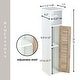 preview thumbnail 30 of 41, Toilet Paper Storage Cabinet with Dispenser Toilet Organizer - 7.2'L x 7.2"W x 29.9"H