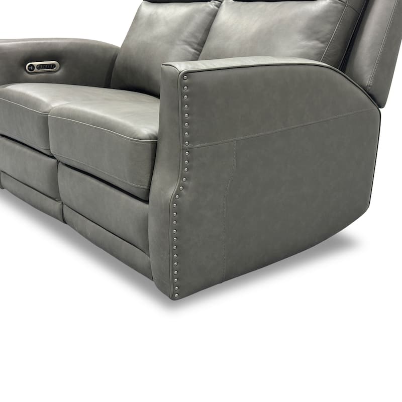 Maxwellton Cedar Power Reclining Loveseat with Power Headrests and Lumbar by Flexsteel - 56" x 42" x 39"