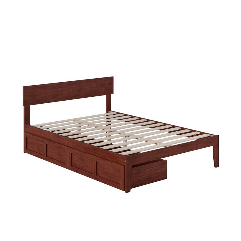 AFI Boston Platform Bed with Storage Drawers