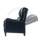 preview thumbnail 51 of 166, Brigida Multifunctional Modern Genuine Leather Nailhead Trim Recliner with Adjustable Footrest Set of 2 by HULALA HOME