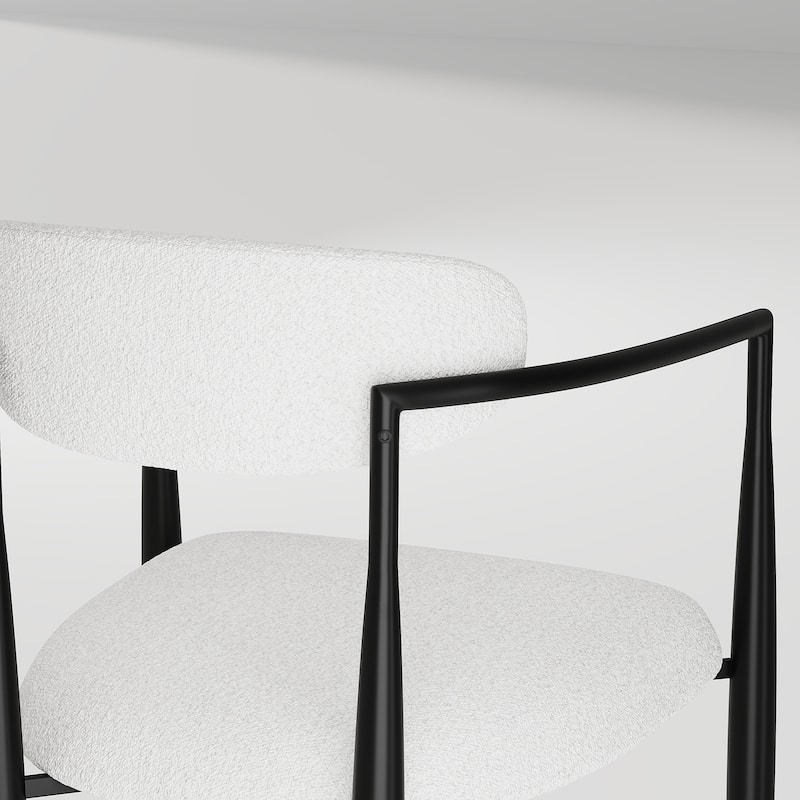 9 - Piece Extendable Sintered Stone Top Double Pedestal Dining Set With 8 Fabric Chairs