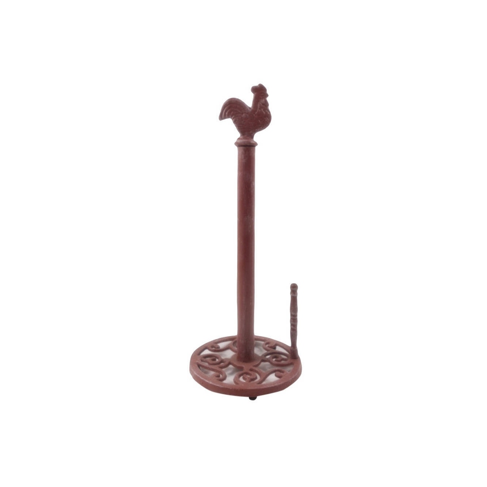Cast iron rooster paper towel holder deals