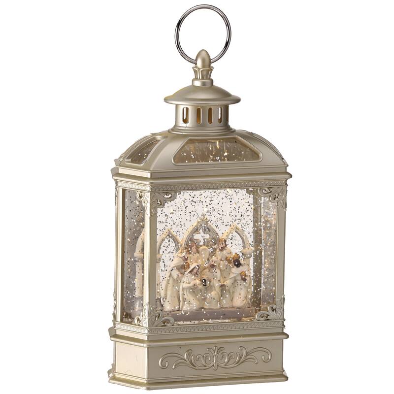 7"Led Nativity Water Globe