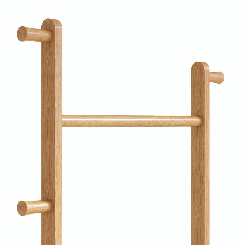 Solid Wood Coat Rack - Easy-to-Assemble Freestanding Hanger for Bedroom, Entryway, or Living Room