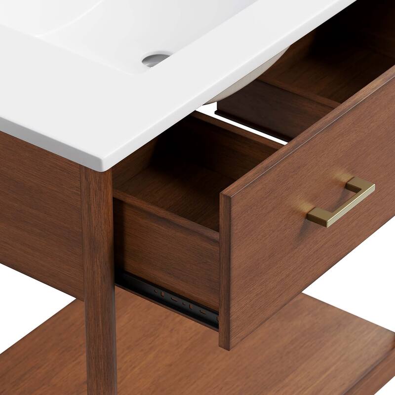 Zaire 18"/24"/30"/36"/48" Bathroom Vanity with White Sink Top