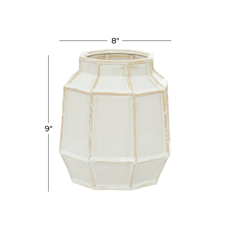 White Ceramic Handmade Vase