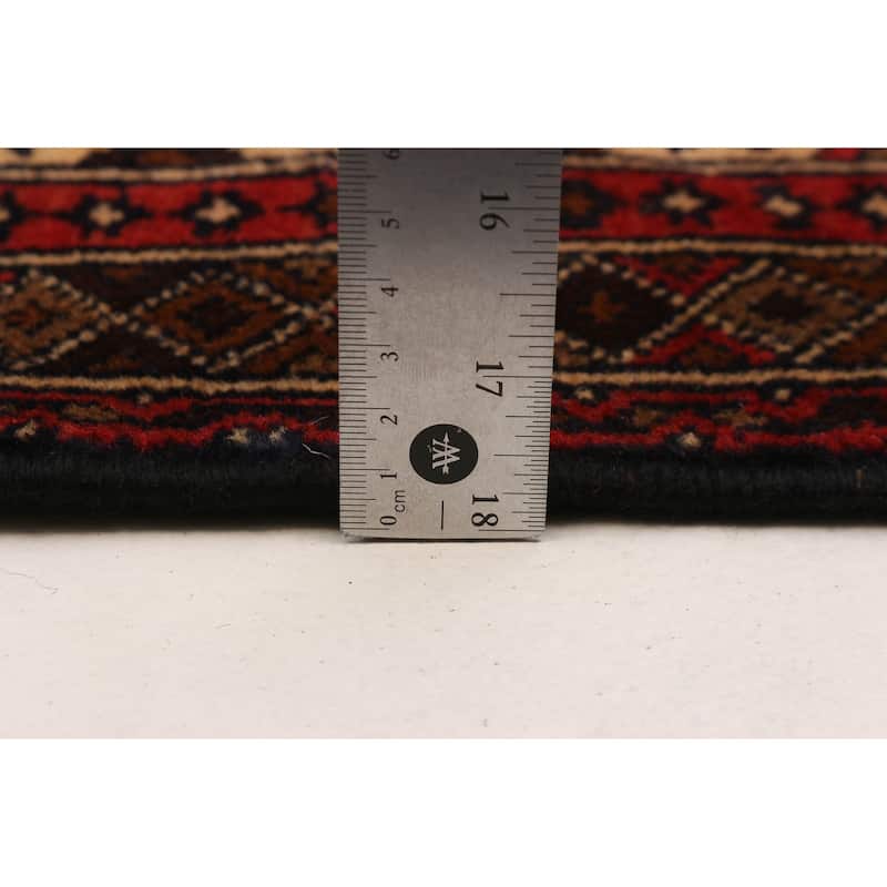 Teimani Beige, Red Rug 4'0" x 7'0" - 4'0 x 7'0