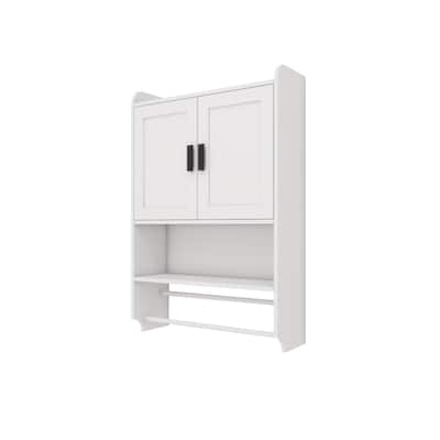 Bathroom Wall Cabinet with Doors Adjustable Shelf