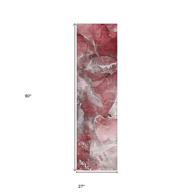 Rari Artistic Abstract Weather Resistant Classic Meets Modern Runner Outdoor Rug
