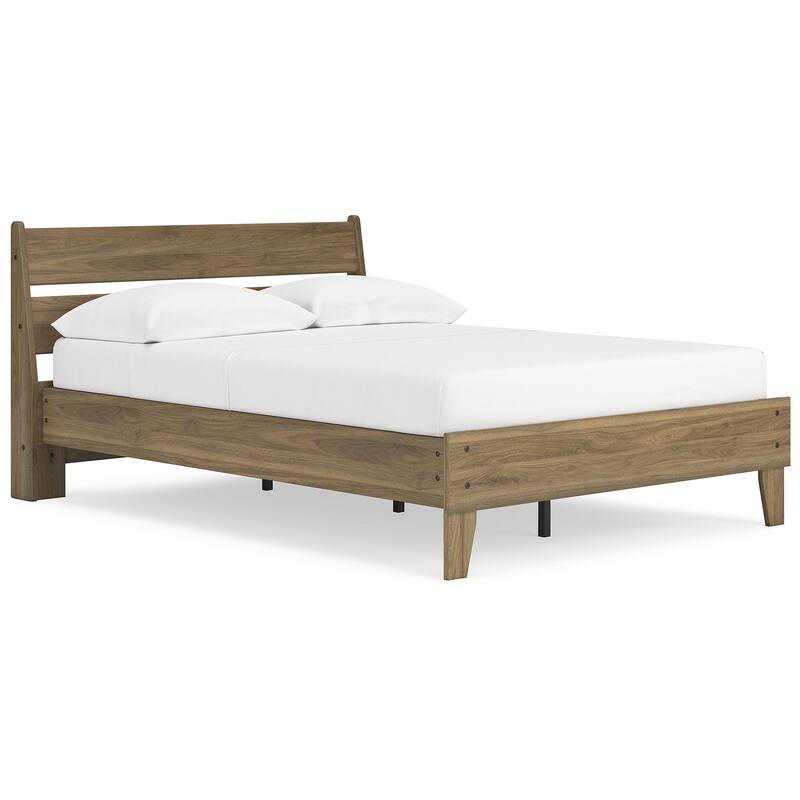 Signature Design by Ashley Deanlow Brown Platform Panel Bed