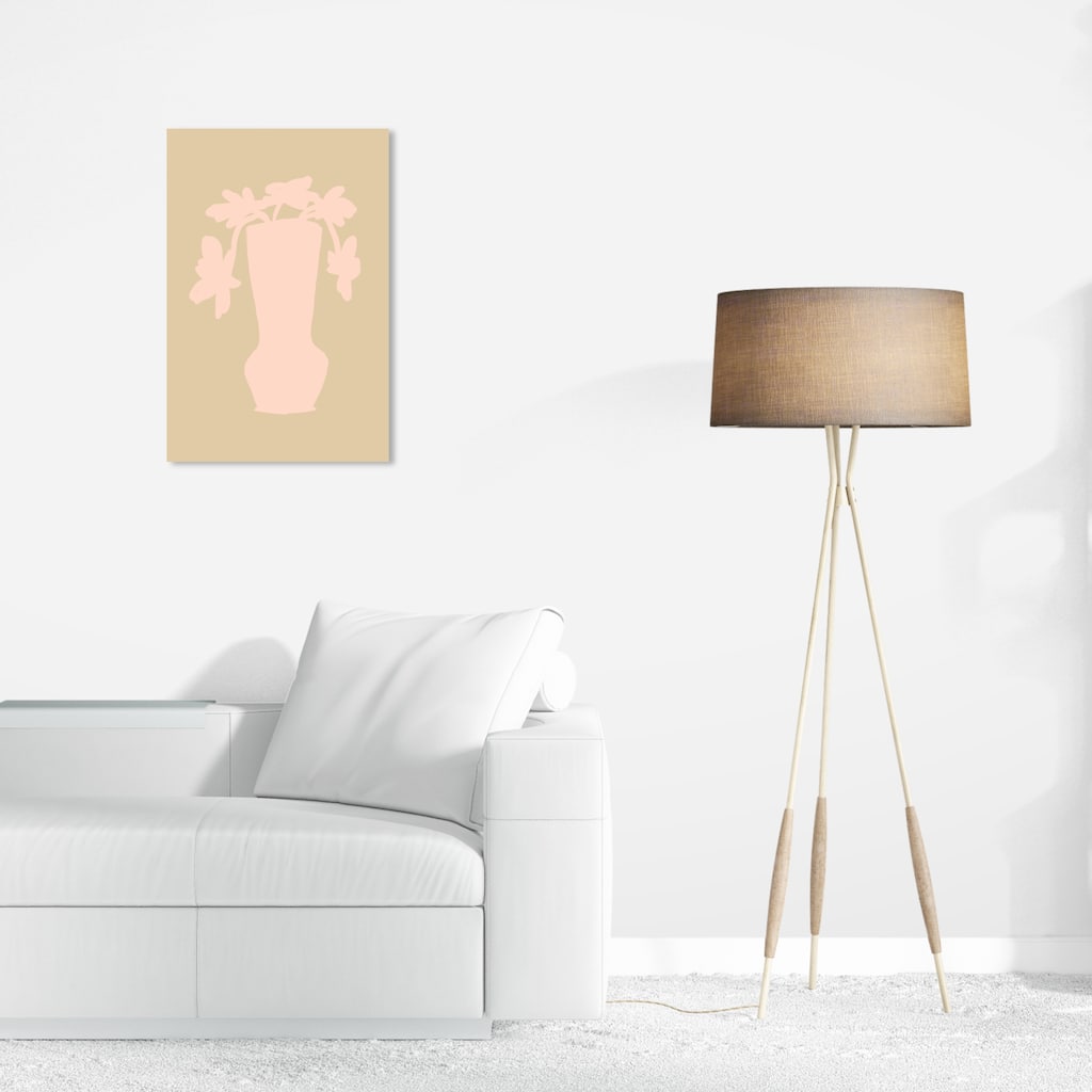 Wynwood Studio Canvas Floral and Botanical Pale Blush Plant Pink and Light Pink Modern & Contemporary Wall Art Canvas Print