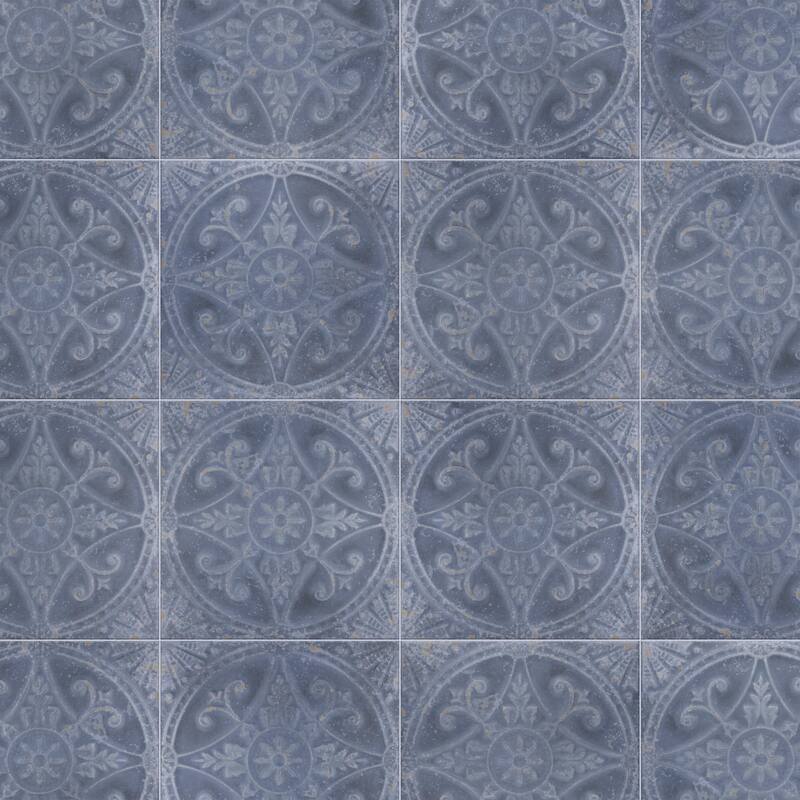 Merola Tile Saja Cyan 13" x 13" Ceramic Floor and Wall Tile