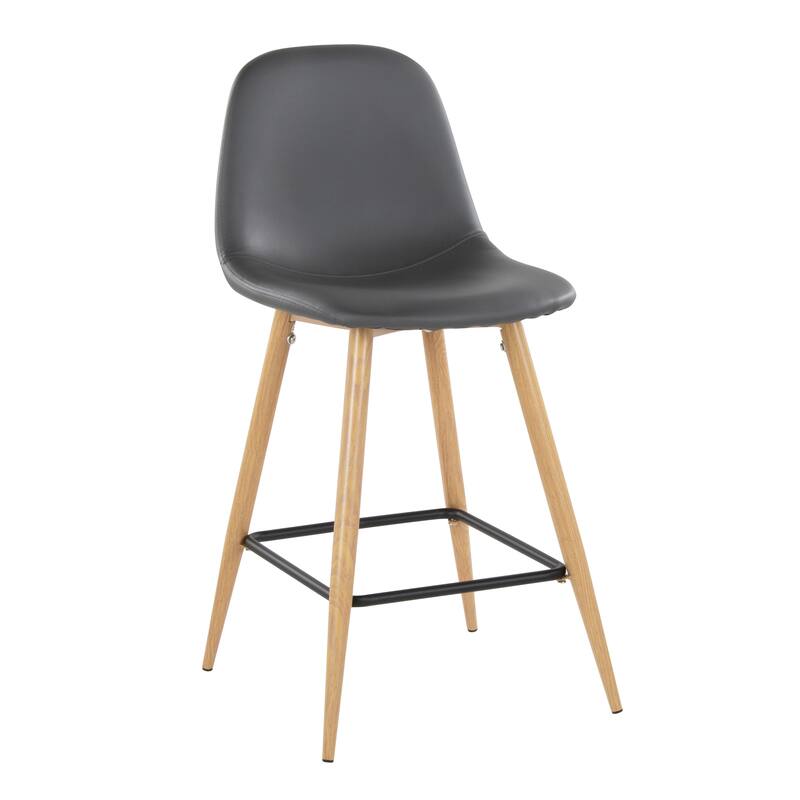Carson Carrington Stone Natural Counter Stool - Set of 2