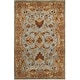 preview thumbnail 5 of 39, SAFAVIEH Handmade Heritage Traditional Blue/ Beige Wool Area Rug 4' x 6' - Blue/Beige - Rectangle