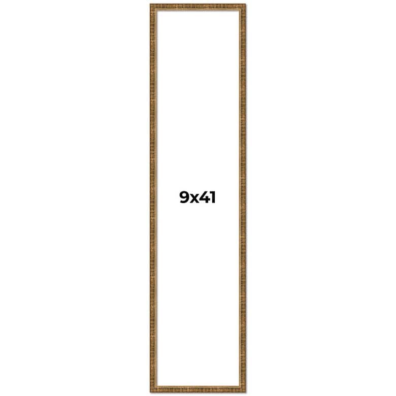 9x41 Frame Gold Solid Wood Picture Frame - Complete Modern Photo Frame