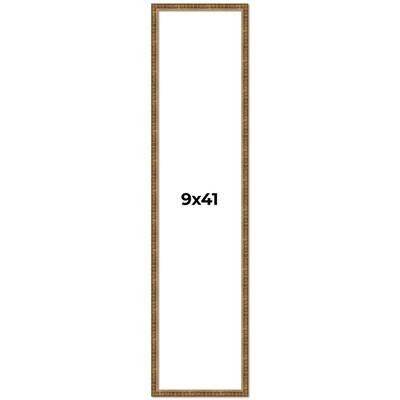 9x41 Frame Gold Solid Wood Picture Frame - Complete Modern Photo Frame