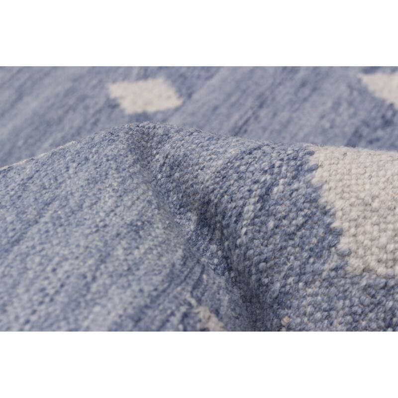 Ankara FW Slate Blue Kilim 8'10" x 11'8" - 8'10 x 11'8