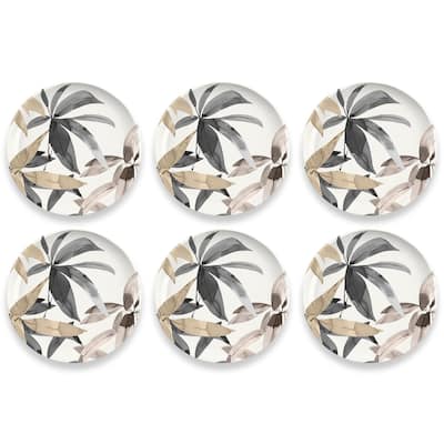 Abode Homewares by TarHong Bali Leaves Salad Plate, ( MERGE) ,8.5", Set of 6
