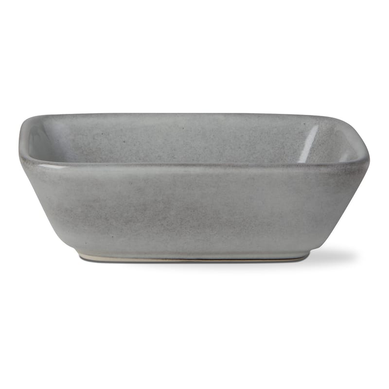 Stinson Light Gray Ceramic Small Serving Bowl 8oz Dishwasher Safe 1.8in H x 5.6in L x 4in W Everyday Use