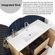 preview thumbnail 13 of 152, Floating Bathroom Vanity with Integrated Resin Top