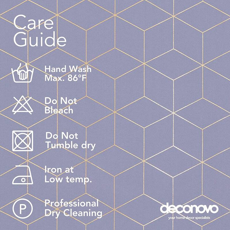 Deconovo Colorful Blackout Gold Honeycomb Curtains 42 Width(2 Panel)