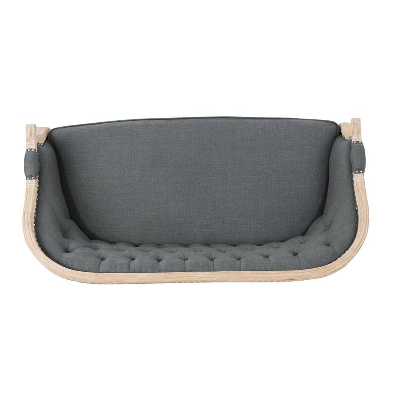 Loveseat Sofa Couch Accent Sofa Couch with Scrolled Armrests