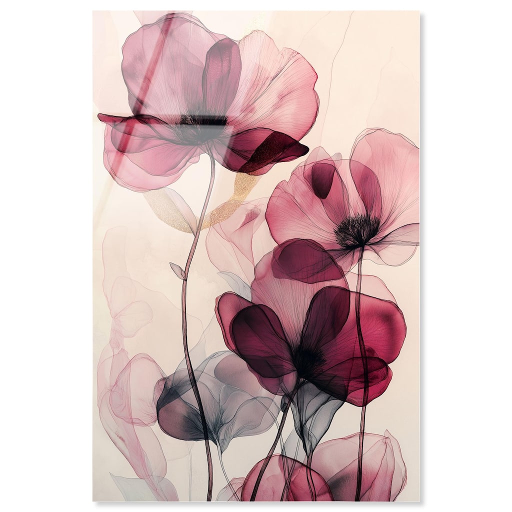 Filigree Flora I Acrylic by Art Remedy, Ready to Hang