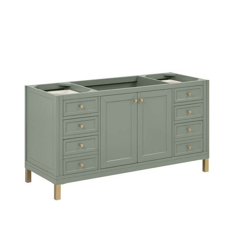 James Martin Vanities 503-V60S-3CSP Chicago 60" Free Standing Single