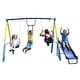 preview thumbnail 1 of 10, Metal Play and Swing Set for Kids 4 Kids Max