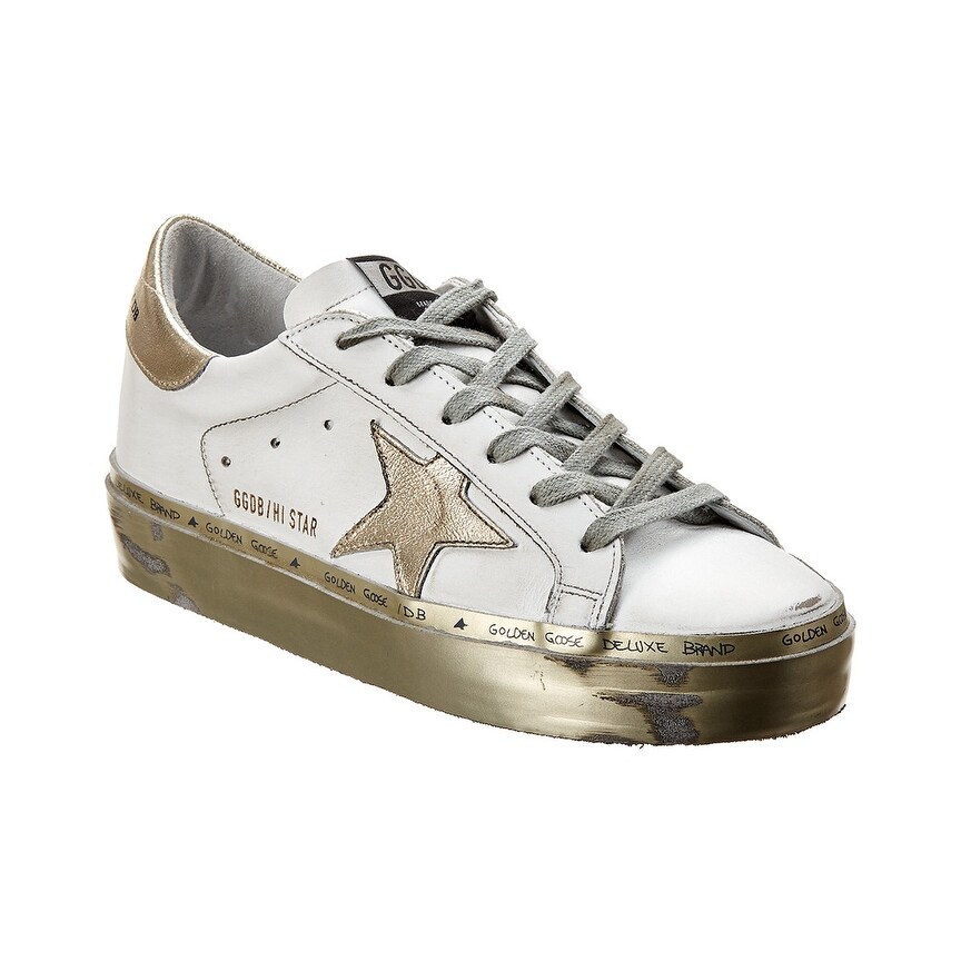 Shop Golden Goose Hi Star Leather Sneaker Free Shipping Today