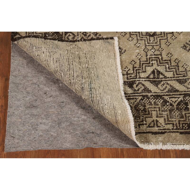 Tribal Geometric Qashqai Persian Area Rug Hand-Knotted Wool Carpet - 3'10" x 6'5"