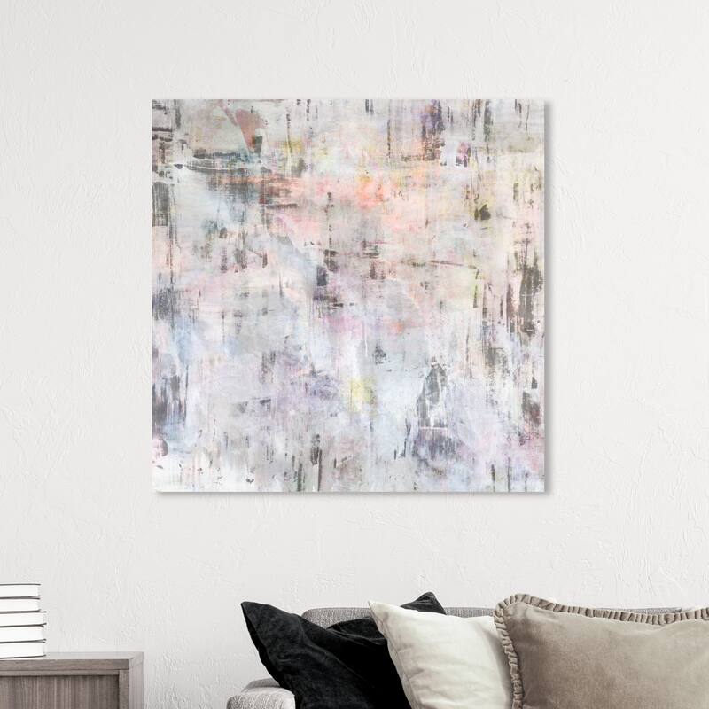 Wynwood Studio Canvas Abstract Solamente Una Vez White and Modern & Contemporary Wall Art Canvas Print - 40 x 40